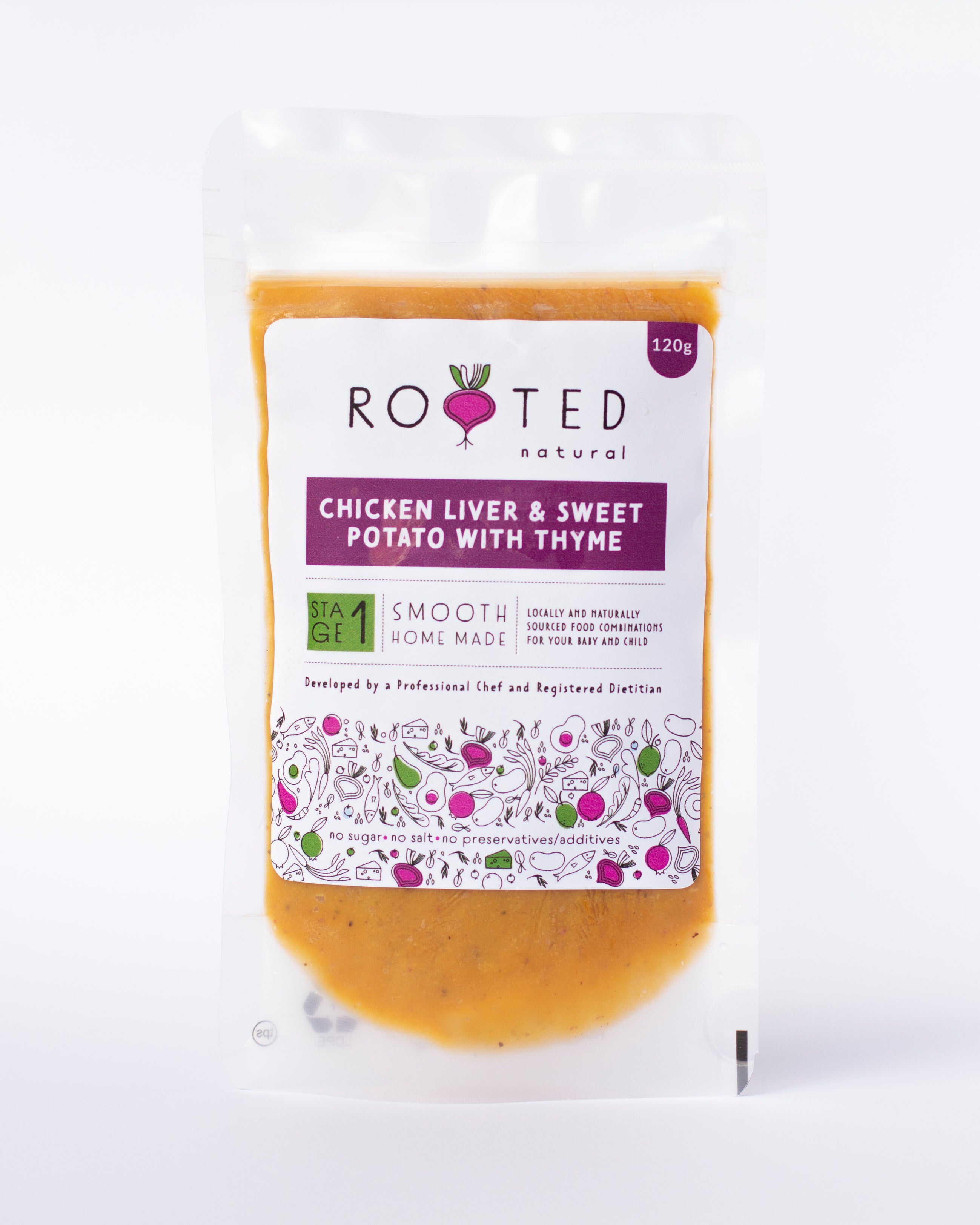 Chicken Liver and Sweet Potato with Thyme Rooted Natural