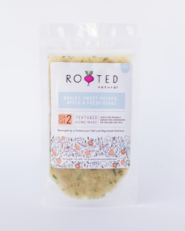 Barley, Sweet Potato, Apple and Fresh Herbs