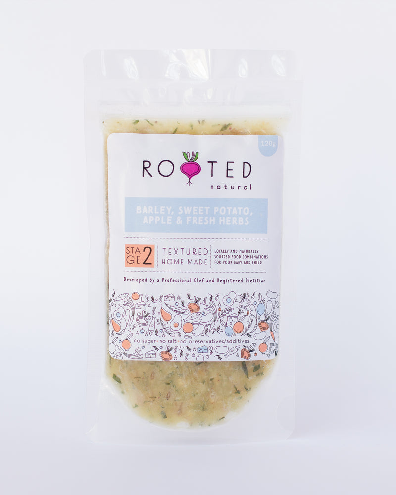 Barley, Sweet Potato, Apple and Fresh Herbs