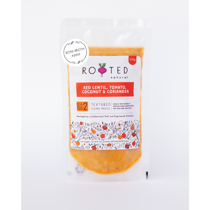 Bone Broth Added: Red Lentil, Tomato, Coconut & Coriander