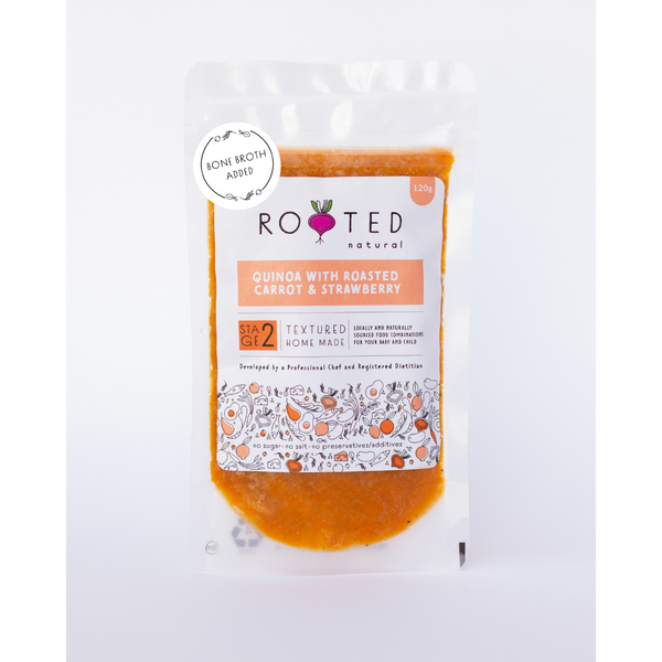 Bone Broth Added: Quinoa, Roasted Carrot & Strawberry