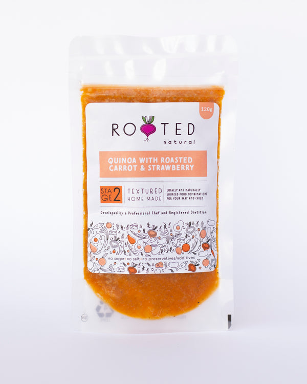 Quinoa with Roasted Carrot and Strawberry